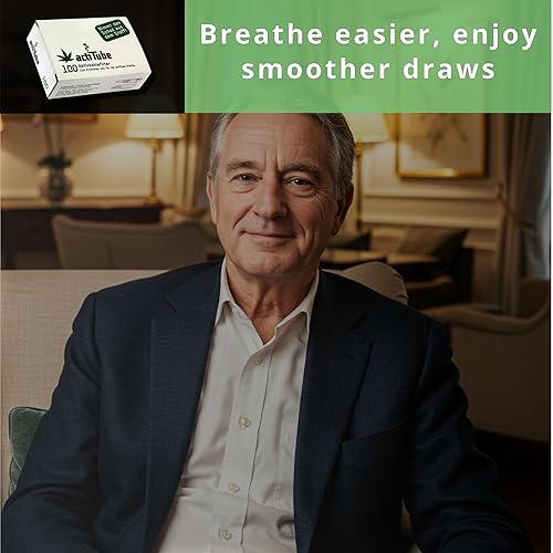 Miniatura 4 de actiTube Filtros de tubo de carbón activado – 0.331 in x 1.378 in – Se adapta a vástagos de tubo de 0.354 in – 100 unidades – Puntas de filtro de