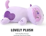 Onsoyours Original Lavender Cat Plush 13 Inch Kitty Plushies Toy Kitten Stuffed Animal Soft Pillow Kawaii Plushie Gift for Kids & Adults (Lavender Cat,13")
