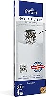 Vista 10 de Finum Bolsas de filtro de té de papel desechables para té suelto, blanco, extra delgado, 100