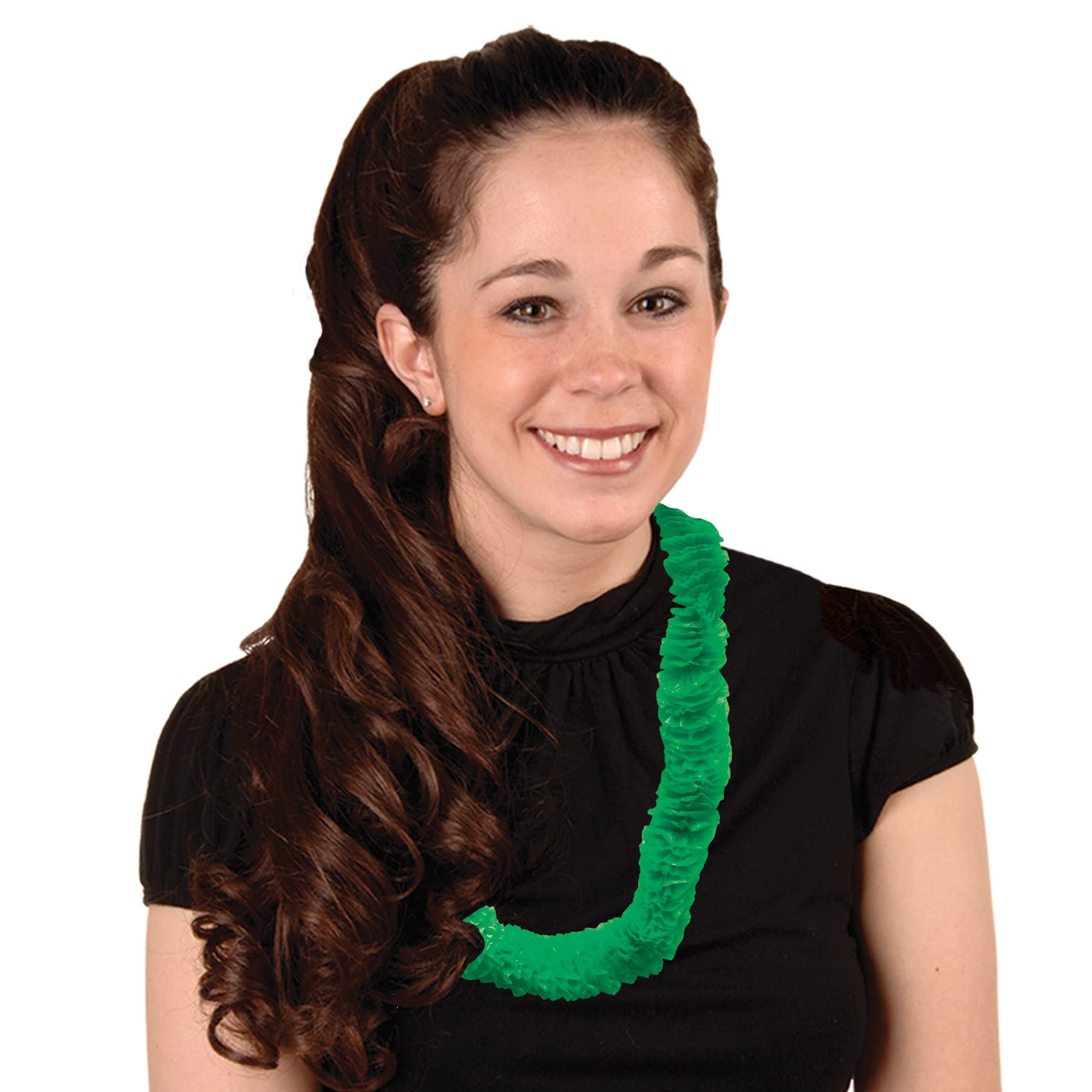 Beistle 66355P50 Soft-Twist Poly Leis w/Labeled Box (Pink), 1-1/2 by 36-Inch, 50 Leis Per Pack