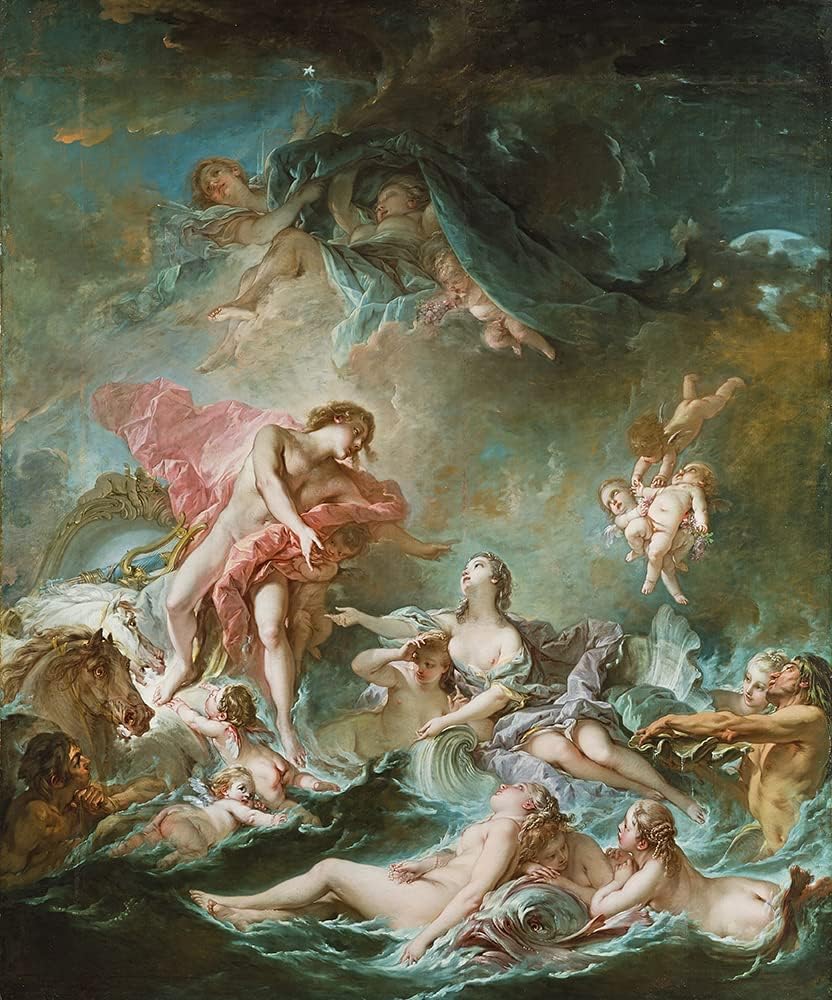 ArtDirect The Setting of the Sun (1752) 8x10 UnFramed Museum Art Print Poster Ready for Framing by François Boucher (French, 1703-1770)