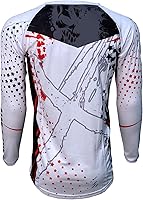Vista 2 de Rated X Moto Xtreme Skull - Camiseta de motocross rojo/blanco MX, ATV, Dirt Bike Pro-X Series