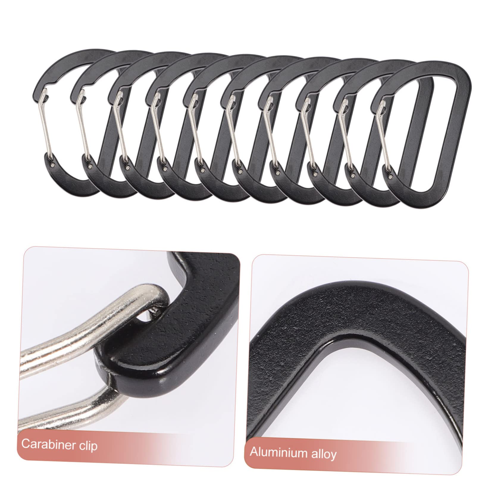 Toyvian Fibbia Per Arrampicata In Montagna Accessori Moschettone Fibbie Per Arrampicata Moschettone A Molla Moschettone A Clip Accessori Per Appendere La Schiena Moschettoni A