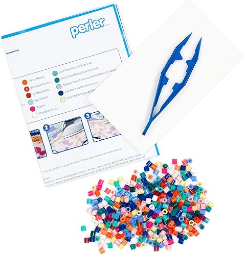 Miniatura 3 de Perler Kit de cuentas de bolsa con patrón de sirena, 3500 piezas