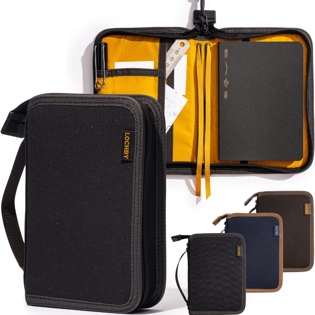 LOCHBY® Field Folio A6 | Zippered Notebook Cover | Water-Resistant Waxed Canvas | Ideal for Travel, Art, & Bullet Journals — image 1
