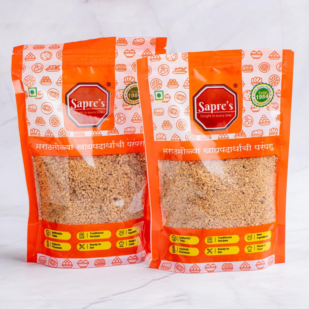 Sapres Roasted Peanut Powder Pack of 2 - 200gm Each | Shengdana Kut | Peanut Granules | Mungfali Powder | For Quick Sabudana Khichdi, Chat & Instant Chutney | Ready to Cook, Ready to Eat | No Added Preservatives/Colours/Flavours (B0DB2HG6F1) Amazon Price History, Amazon Price Tracker