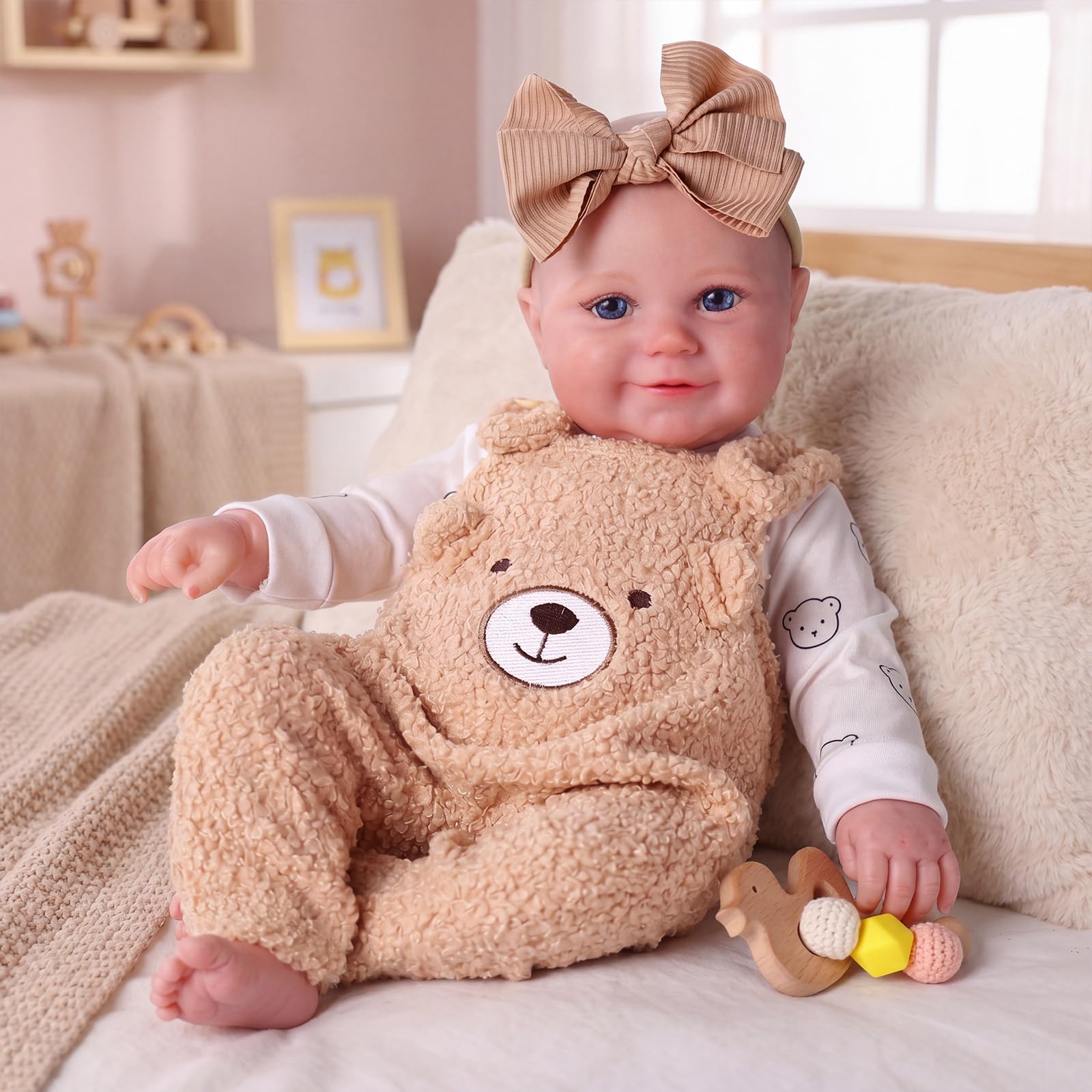 BABESIDE Realistic Reborn-baby Dolls - 20 Inch Lifelike Baby Dolls Headmade Real Life Baby Dolls with Clothes and Toy Accessories Gift for Girls Boys Kids Age 3+