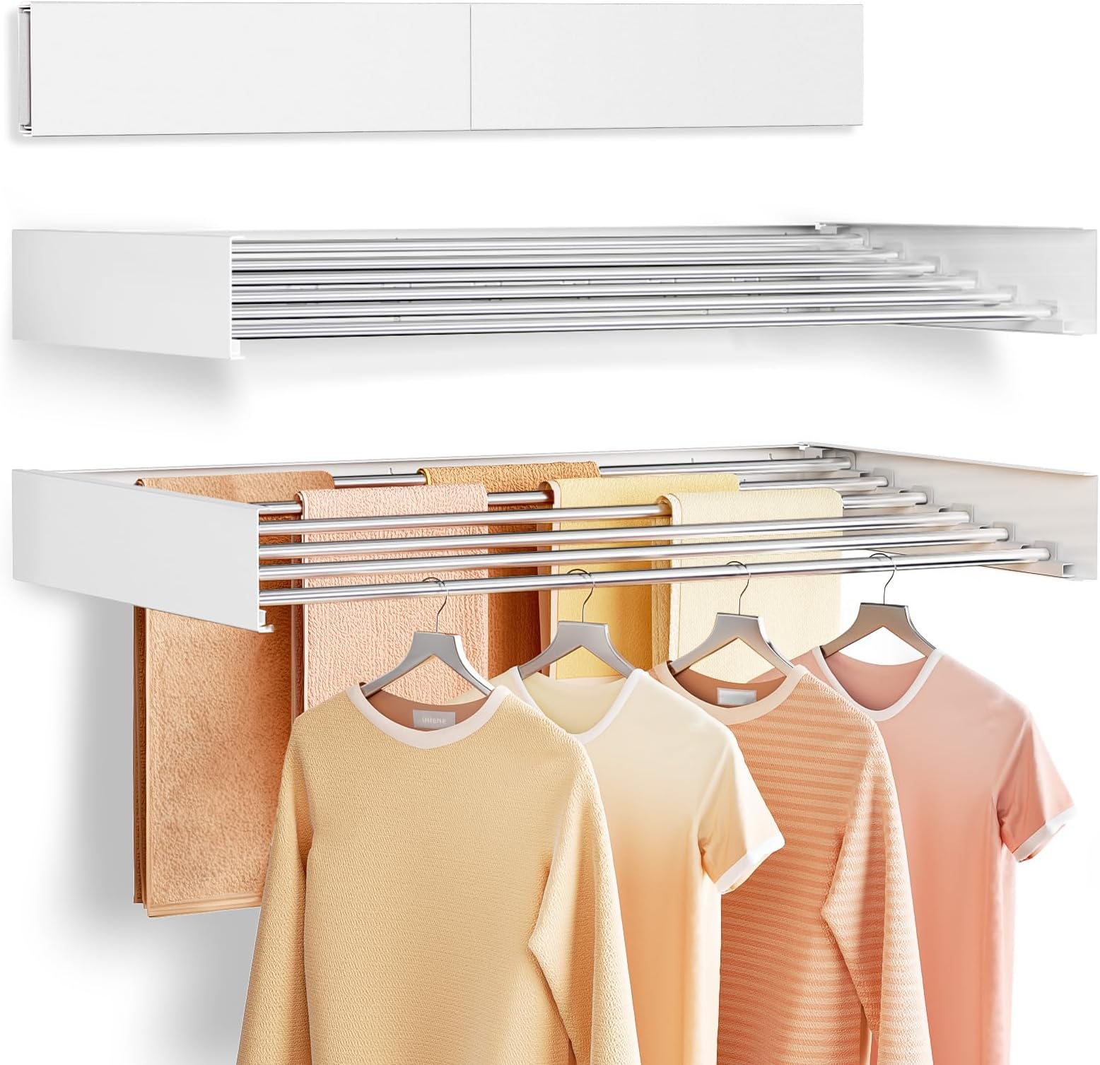 Laundry Rack Pull String Amazon.com: ZMBESUP 【Upgrade Laundry Drying Rack, 40