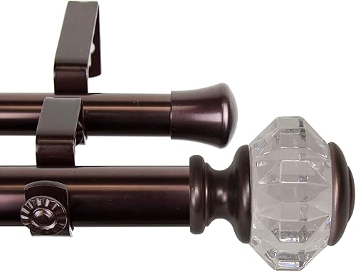 Miniatura 3 de A&F Rod Decor Mercury - Barra de cortina doble de 1.0in