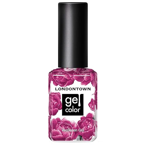 Miniatura 53 de LONDONTOWN Esmalte de uñas de gel UV/LED, de larga duración, resistente al astillado, color de alto brillo, esmalte rosa brillante, 0.4 fl oz/.40
