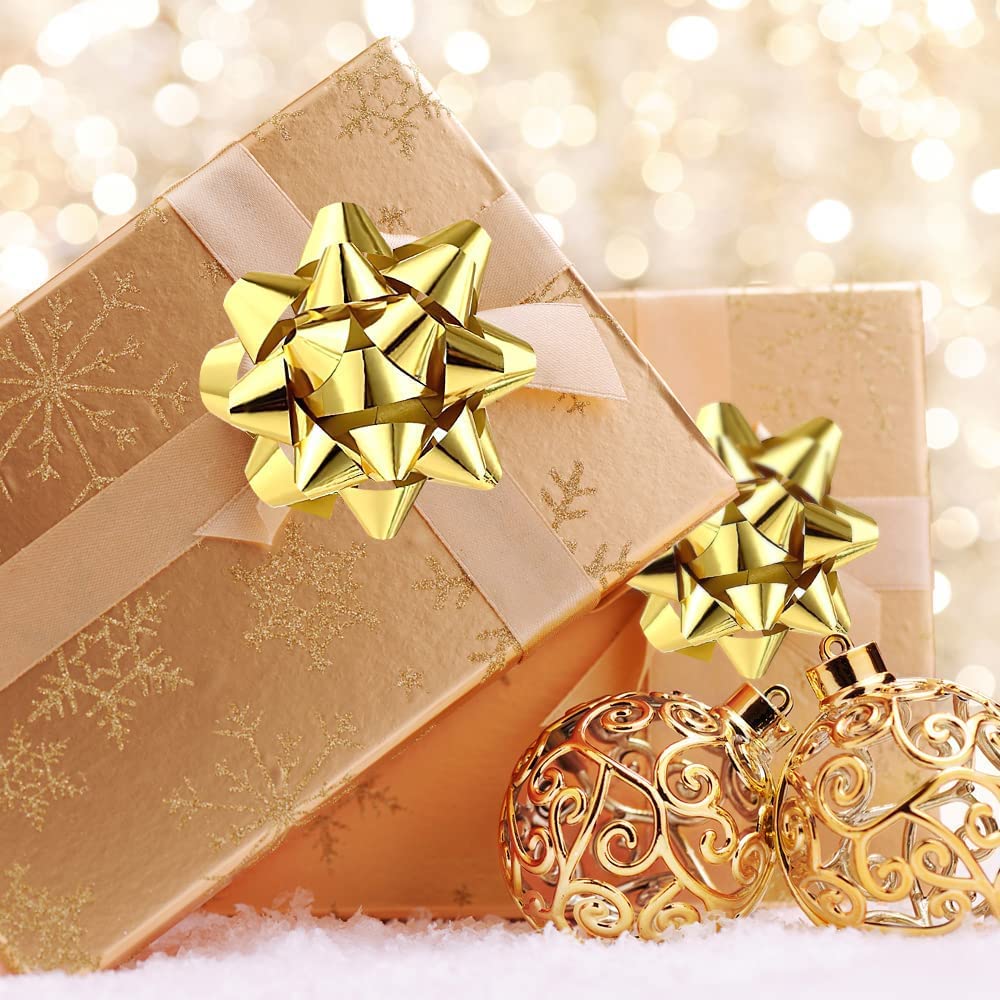 sourcing map Fiocchi ricci da 10,2 cm per confezioni regalo, 6 fiocchi