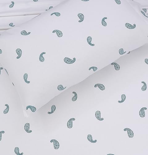 Miniatura 5 de RUVANTI Juego de sábanas de franela de tamaño matrimonial, 100% algodón cepillado, bolsillos profundos de 16 pulgadas (se ajusta hasta 18 pulgadas),