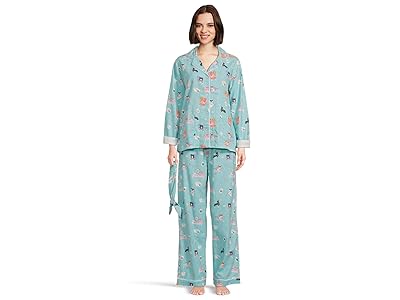P.J. Salvage Flannel PJ Set with Headband Women