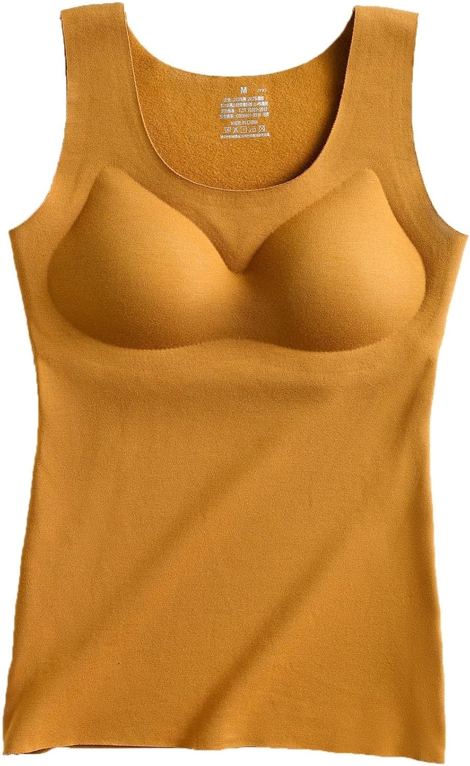 ANRIO Sleeveless Thermals for Women Cold Weather Plus Size Thermal Shirts Warm Fleece Tank Top Camisole Underwear (Color : Black, Size : XXL/XX-Large)