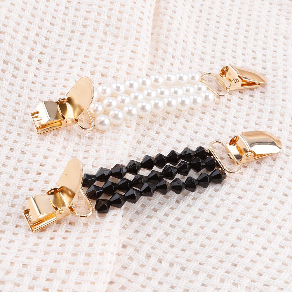 Clips de vestir, 2 clips de cincha, clips de camisa, clips de chal para mujer, clip de cintura para ropa