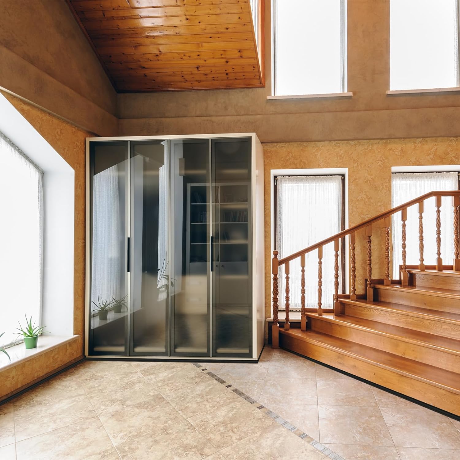 Frienda 32.8 ft x 1/2 Inch Peel and Stick Baseboard Molding Trim Flexible Self-Adhesive Wall Base Moulding Trim Quarter Round Caulk Strip TPE Protector Floor Edges Bathroom Kitchen Countertop(Black)