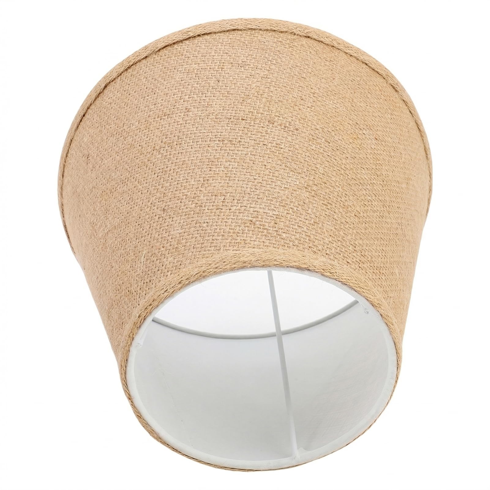Jelquix Khaki Lamp Shade, E27 Socket Nature Color Handcrafted Replacement Linen Lampshades, Easy Assembly Required For Table Lamp Bedside Floor (Khaki)