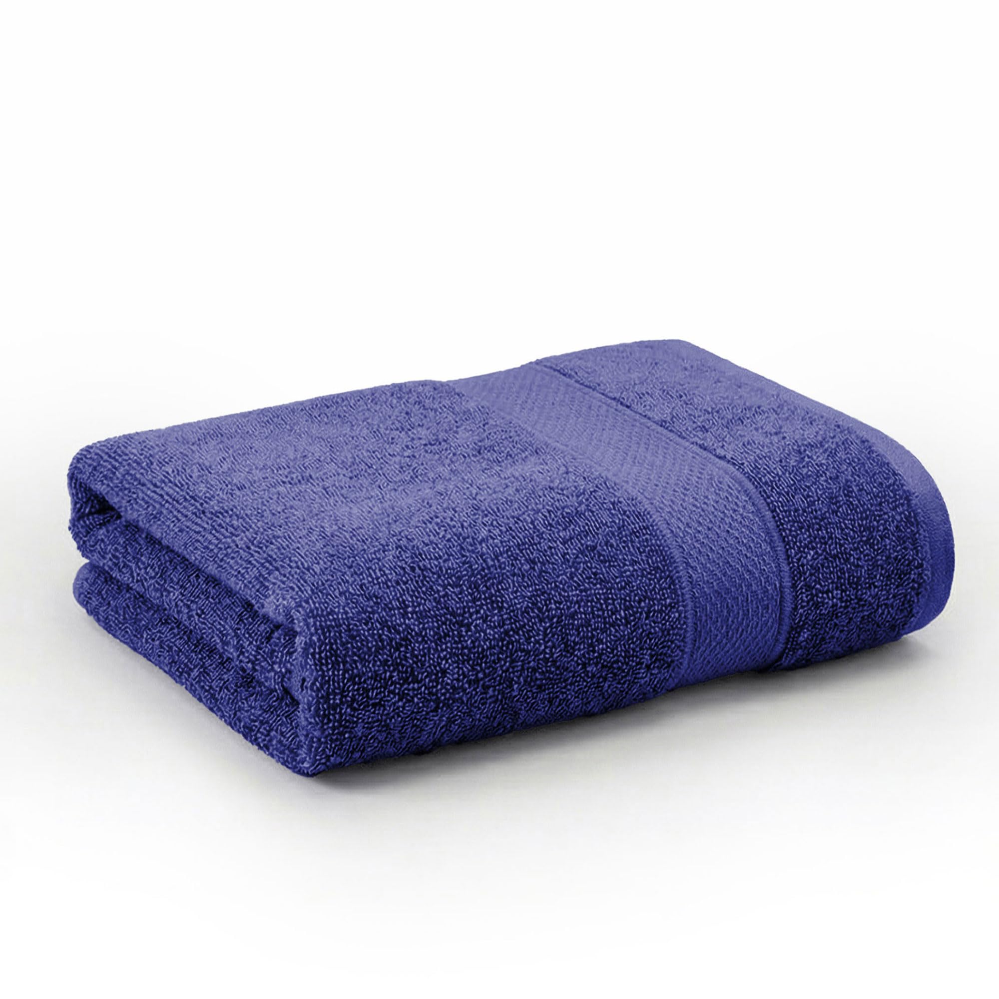 TRIDENT 100% Cotton Towels for Bath | Towels for Bath Large Size Bath Towel - Soft & Absorbent | 450 GSM | 1 Piece Bath Towel for Men/Women | Urban Comfort | 70 cms x 140 cms - New Navy