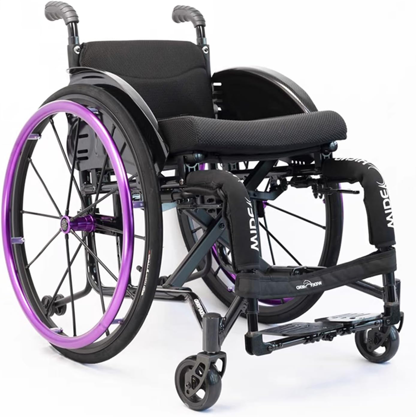 スポーツレジャー車椅子、自走式移乗用車椅子、大人用障害者用レジャー大型ホイール全地形対応軽量折りたたみポータブルスポーツ手動車椅子（