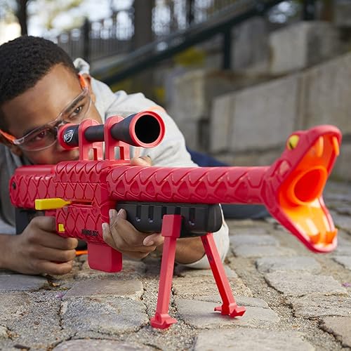 Miniatura 4 de Nerf Roblox Zombie Attack Viper Strike Sniper-Inspired Blaster con alcance, código para artículo virtual exclusivo, juguetes Roblox para niños y