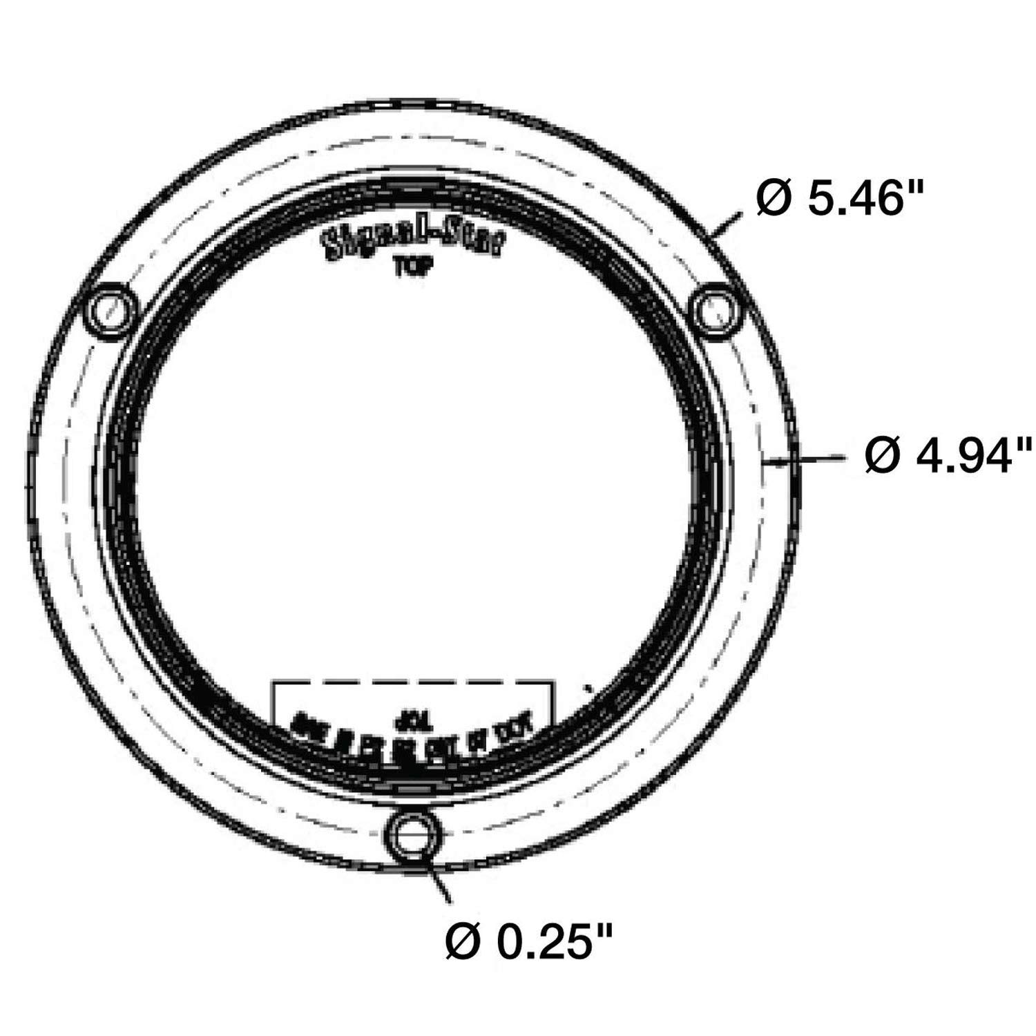 Truck-Lite 4053A Signal-Stat, LED, Yellow Round, 24 Diode, Front/Park/Turn, 12V