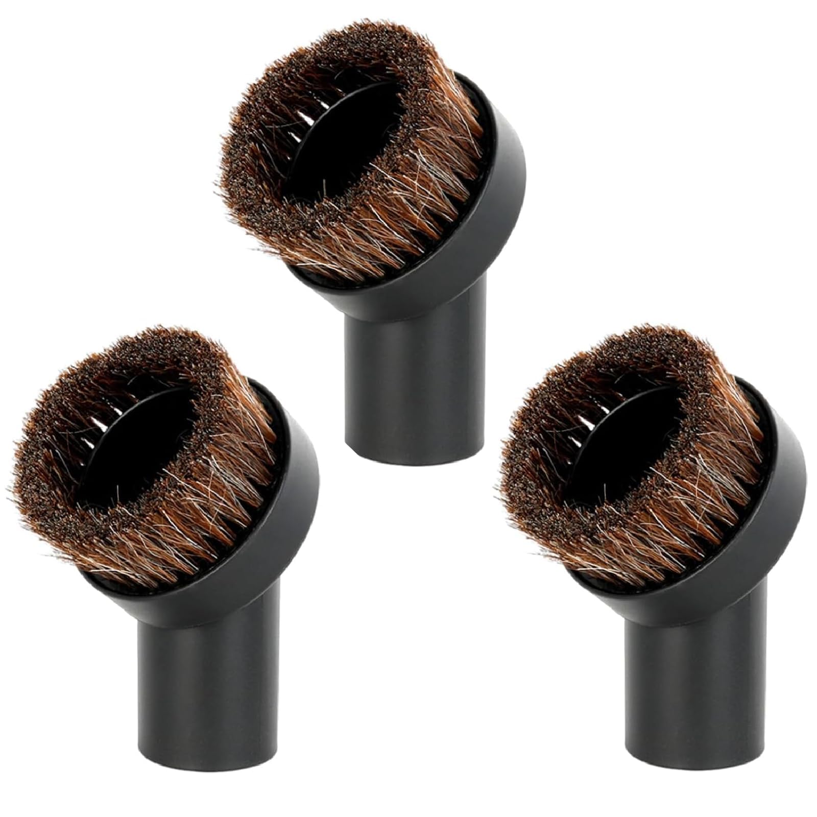 YANAJIAJIA 3 Pack 32mm Horse Hair Round Brush Replacement Vacuum Cleaner Dusting Attachments Compatible with Henry Hoover Attachments,Nozzle Cleaner Dust Brush Tool