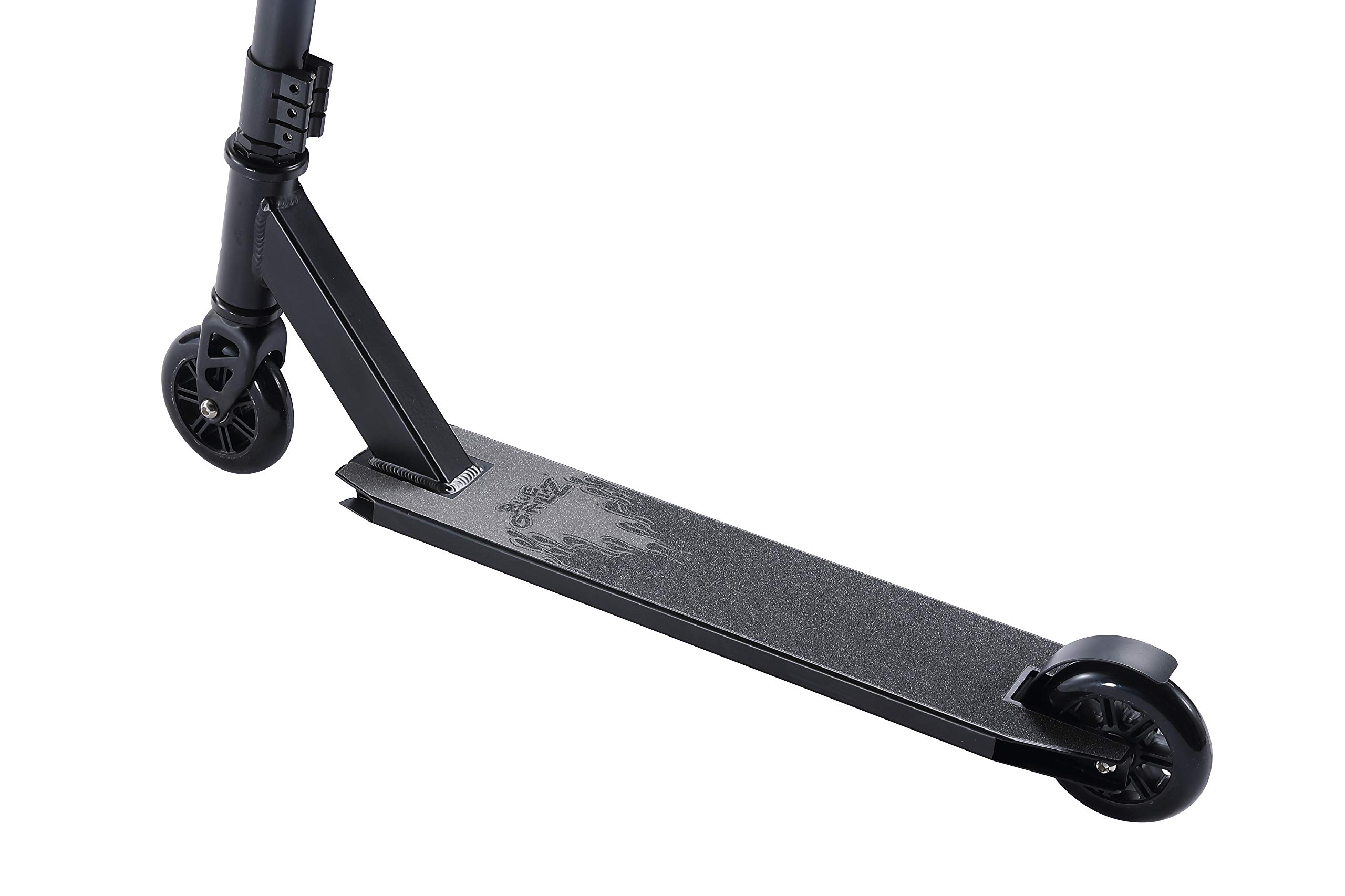 Freestyle Stunt Scooter Monopattino per bambini dagli 8 anni, 100mm Fun Kick Trick Scooter, Nero