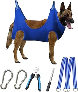 Kkiimatt XXL Dog Grooming Hammock Harness for Extra Large Dogs, Pet Grooming Hammock Dog Nail Hammock with Nail Clippers/Trimmer, Dog Grooming Sling Holder for Nail Trimming/Clipping