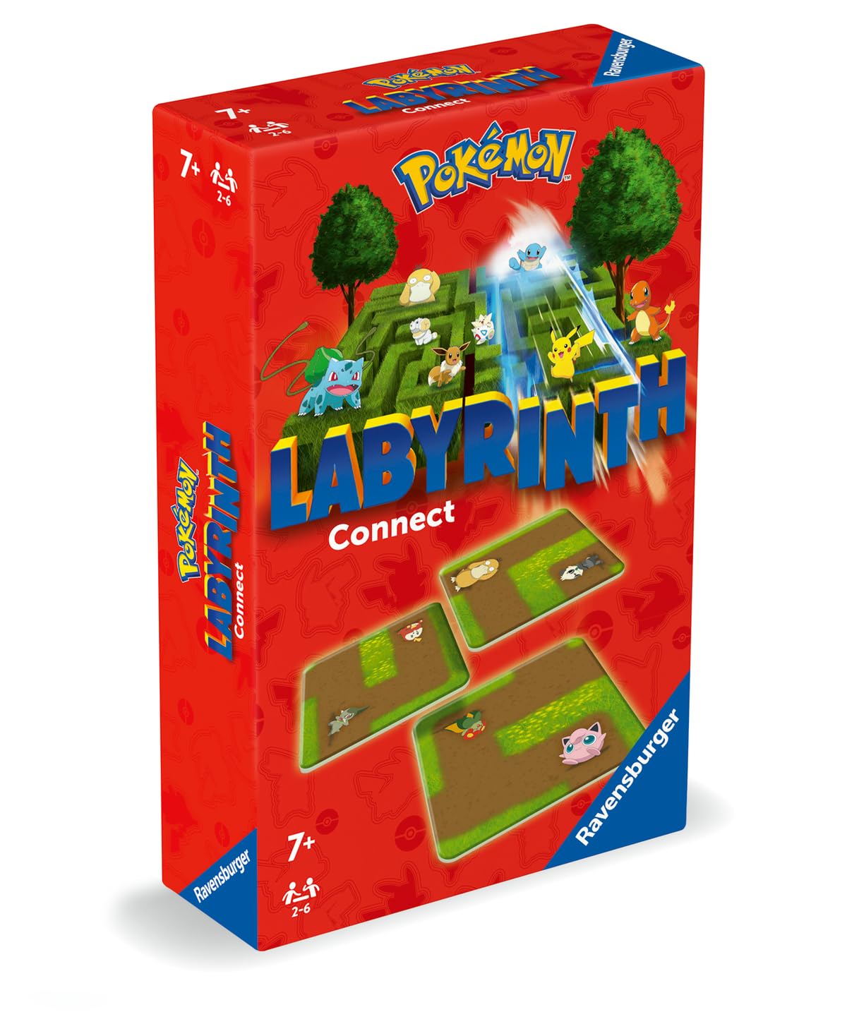 Ravensburger - Laberinto Pokemon Connect, Juegos de Mesa Niños 7 Años o más, 2-6 Jugadores, Juego de Viaje, Regalo Niño 7 años, Juegos de Mesa Familia, Versión en Español