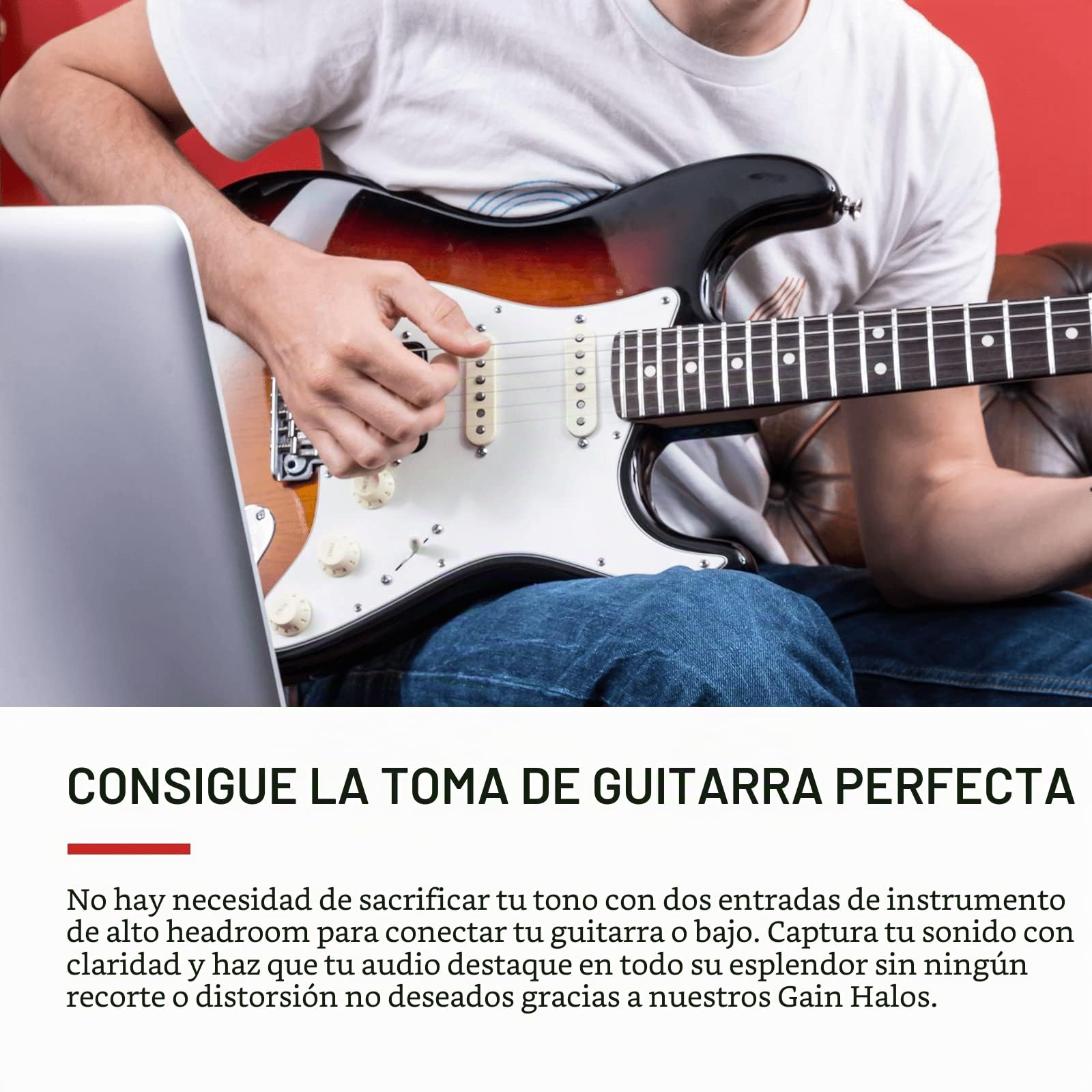 Interfaz de audio USB Scarlett 18i20 de 3.ª gen. de Focusrite para grabar, producir y diseñar. Alta fidelidad, grabación de estudio y reproducción clara
