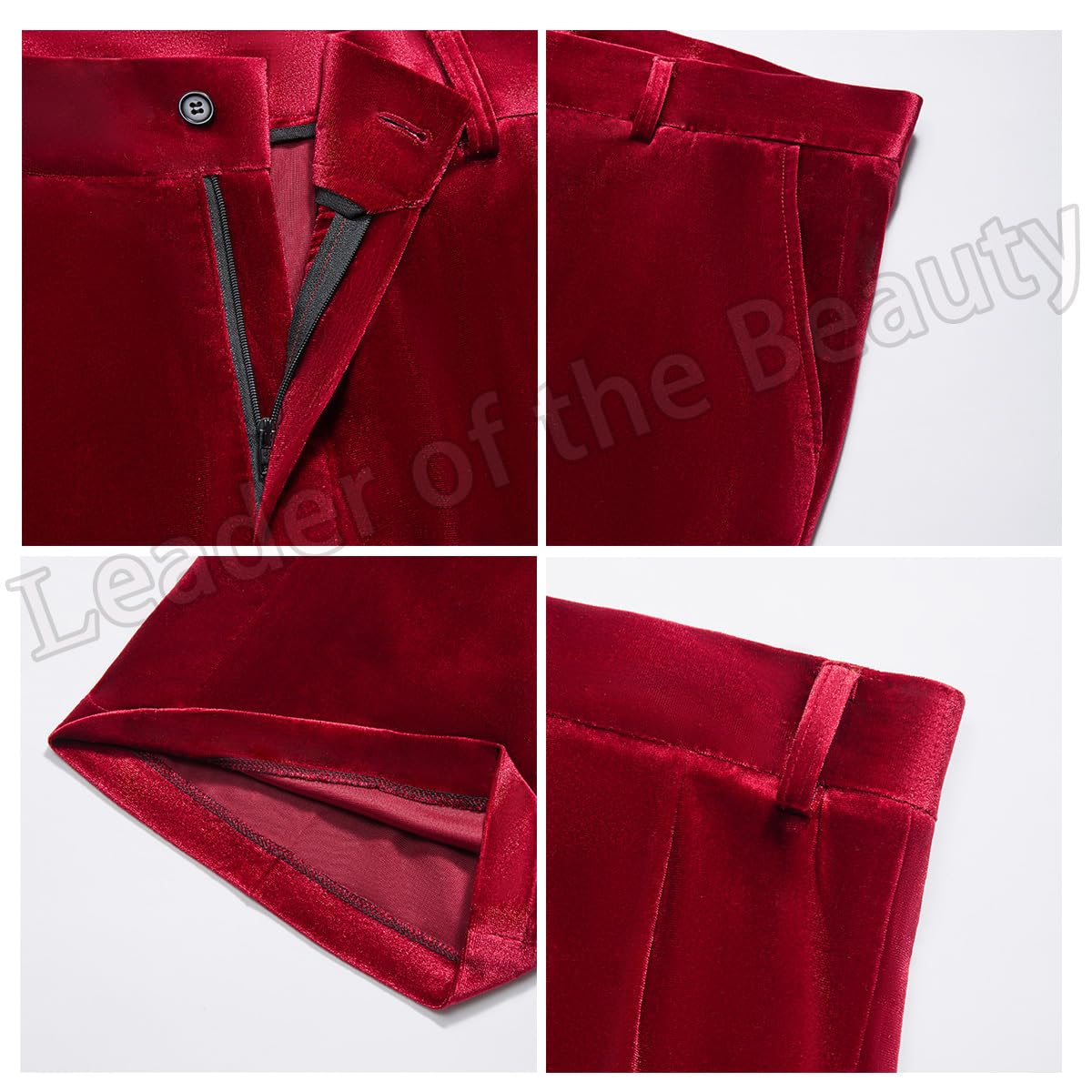 Vestito da donna in velluto 2 pezzi da ufficio Lady Blazer e pantaloni da festa di nozze