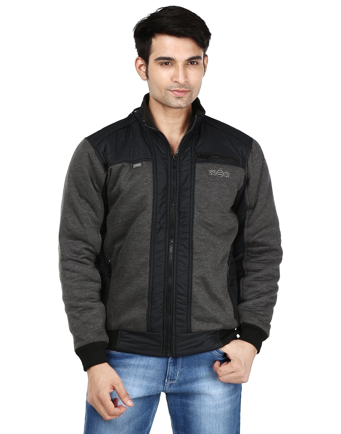 Ico Blue StorFull Sleeve Solid Men's Quilted Jacke