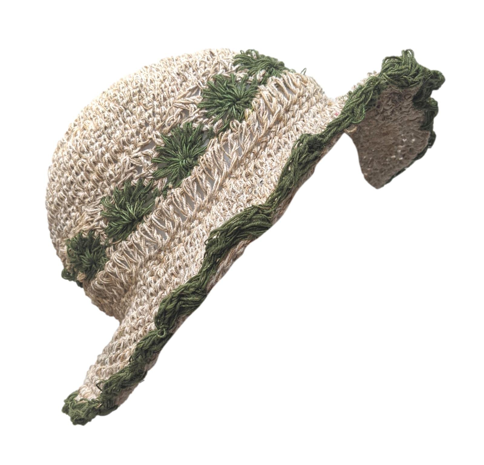 Equal Earth Hemp Bucket Hat Floppy Hat Summer Hat Festival Hidden Safe Pocket Hippy Boho Fair Trade Sun Handmade in Nepal Multi