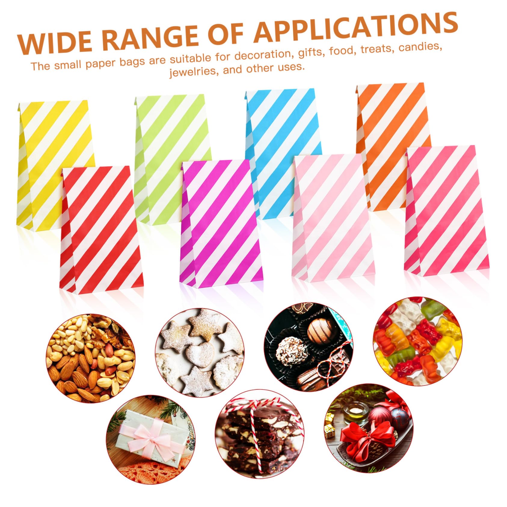 VERDANVERSE 80piezas Bolsas De Obsequio De Colores Bolsas De Dulces y Fiestas Para Golosinas Para Eventos y Celebraciones