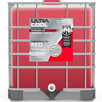 UltraCool NOAT Nitrite and Molybdate Antifreeze Coolant 50/50 Red 250 Gal