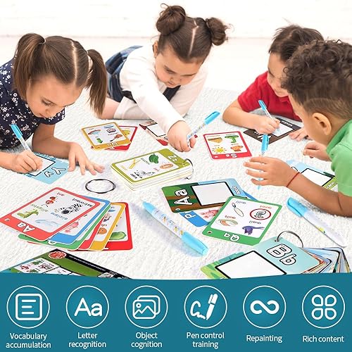 Miniatura 4 de Libros para colorear al agua para niños pequeños, libro de pintura acuática para más de 18 meses, juego de pintura mágica para niños de 2, 3, 4, 5