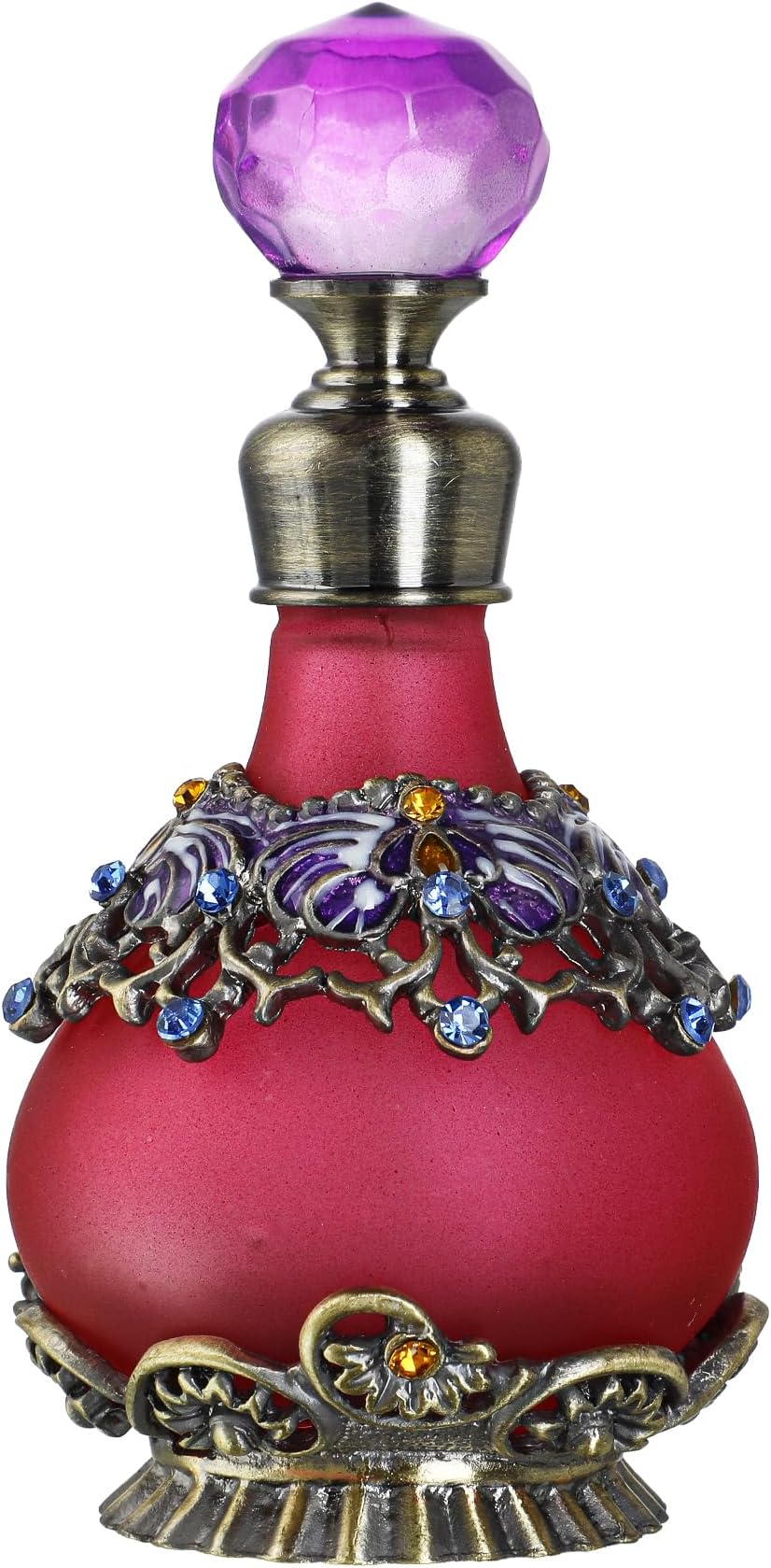 25ml Purple Vintage Refillable Crystal Decor Perfume Bottle