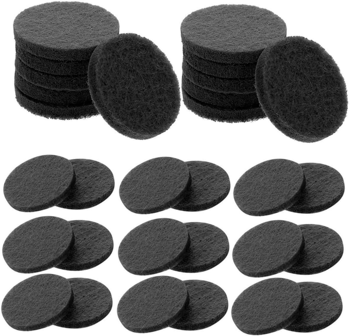 80pcs Aromatherapy Pads Essential Oil Diffuser Replacement Refills for Home Office and Car Use Absorbent Portable Aroma Supplies for Cozy Atmosphere
