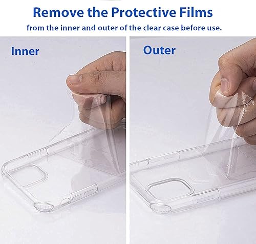 Miniatura 4 de Juego de fundas para iPhone 13 Pro Max 61, 2 protectores de pantalla de vidrio templado, 2 protectores de lente de cámara, 1 protector de pantalla