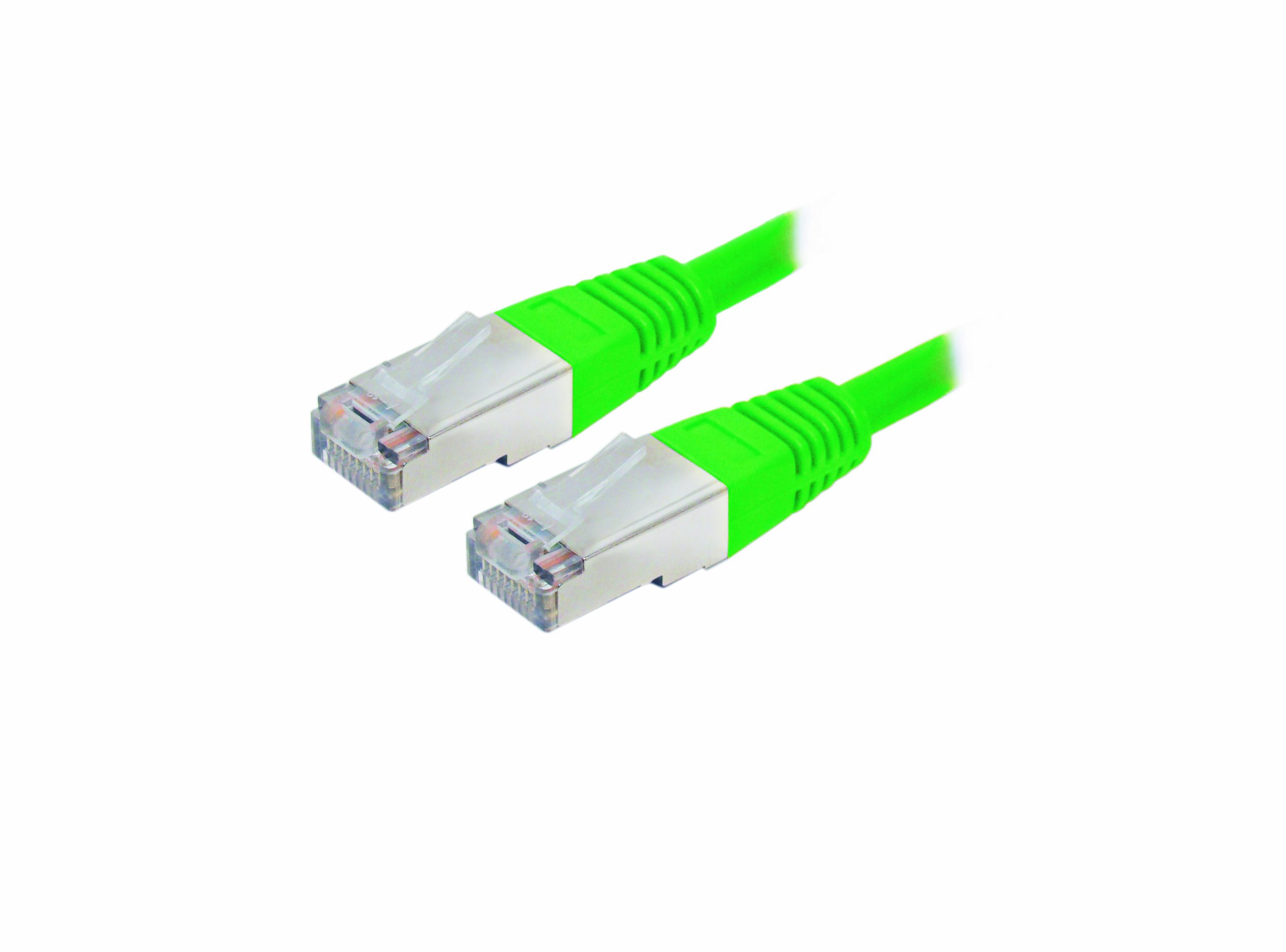 Omenex 491224 Cable RJ45 Straight/Shielded 2 m Green
