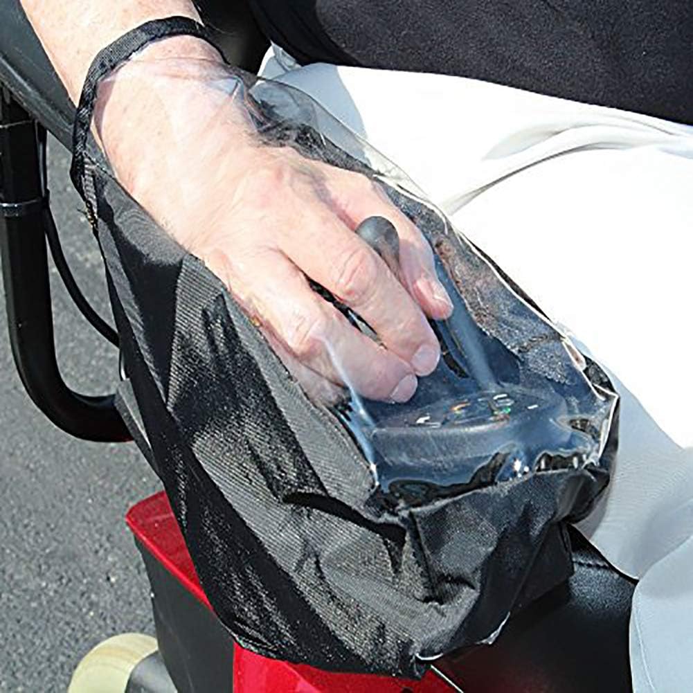 SYCOOVEN Power Wheelchair Armrest Cover, Clear Electric Wheelchair Joystick Rain Cover, Durable Wheelchair Wrist Control Protector(Size:9.8x5.9inch) : Health & Household
