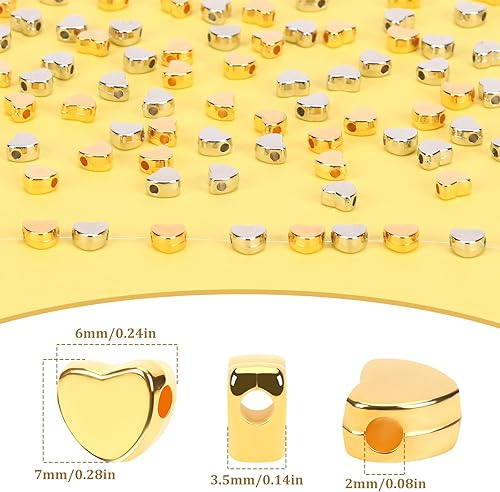 Vista 64 de Augshy 700 cuentas de letras blancas del alfabeto para hacer bricolaje (0.236 pulgadas)