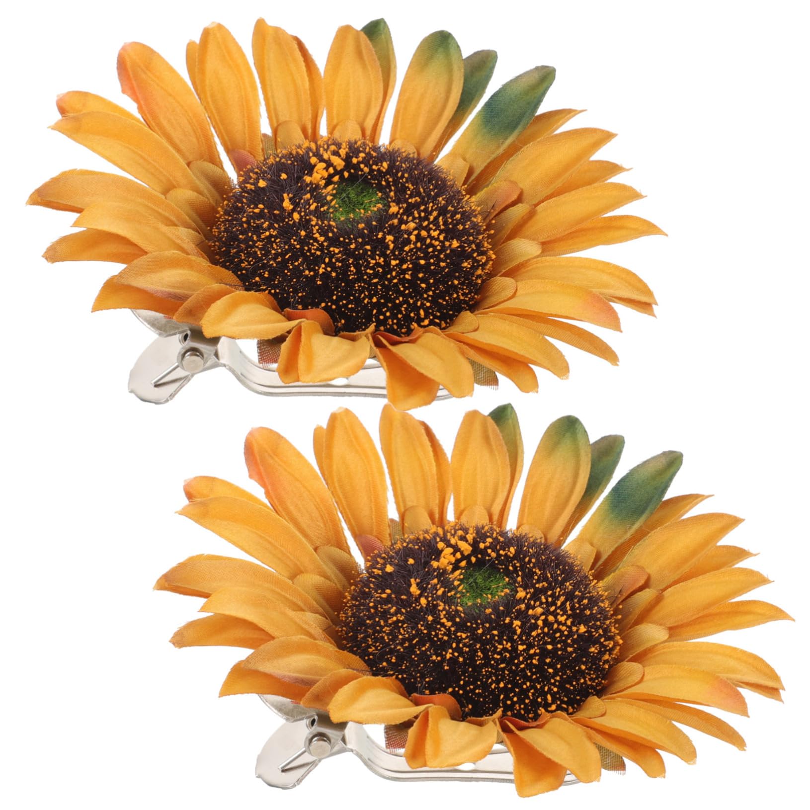 PRETYZOOM 10stücke Sonnenblumen Vorhang Clips Vorhang Raffhalter Für Einfache Bohren Für Schlafzimmer Und Büro Seidenstoff Gefertigt