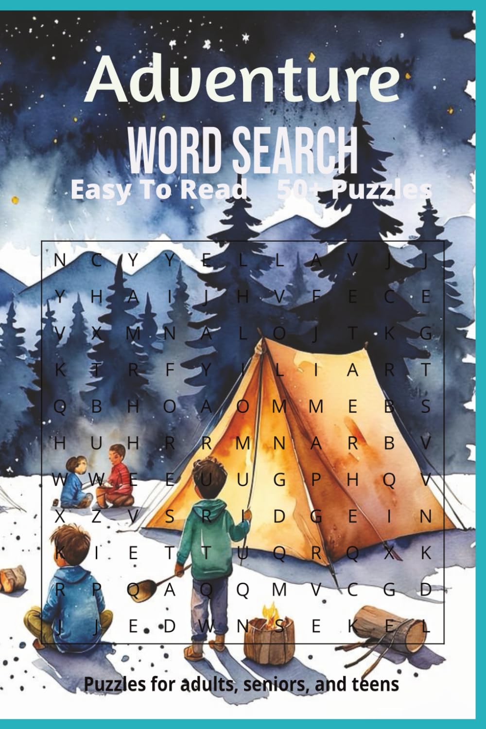 Adventure Word Search Puzzle Book: Word Searches with Easy to Read Print about Adventure, Exploration, Journey and more | 6x9 inches, 110 pages | 50+ ... for Vacations, Holidays and Leisure Time!