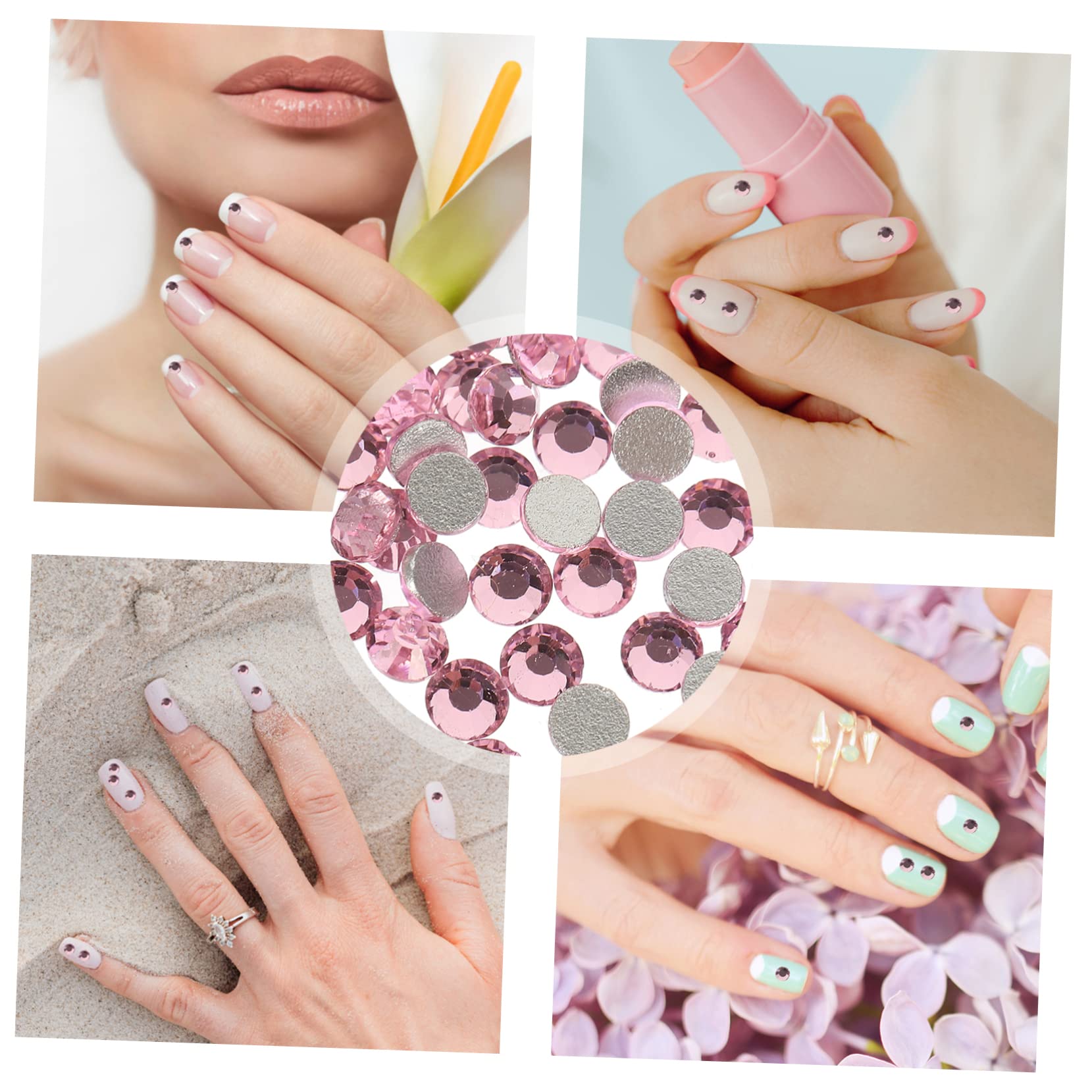 FRCOLOR 5 Pezzi 1 Set Di Strass Per Nail Art Gemme Piatte Per Unghie Strass Per Unghie Per La Creazione Di Gioielli