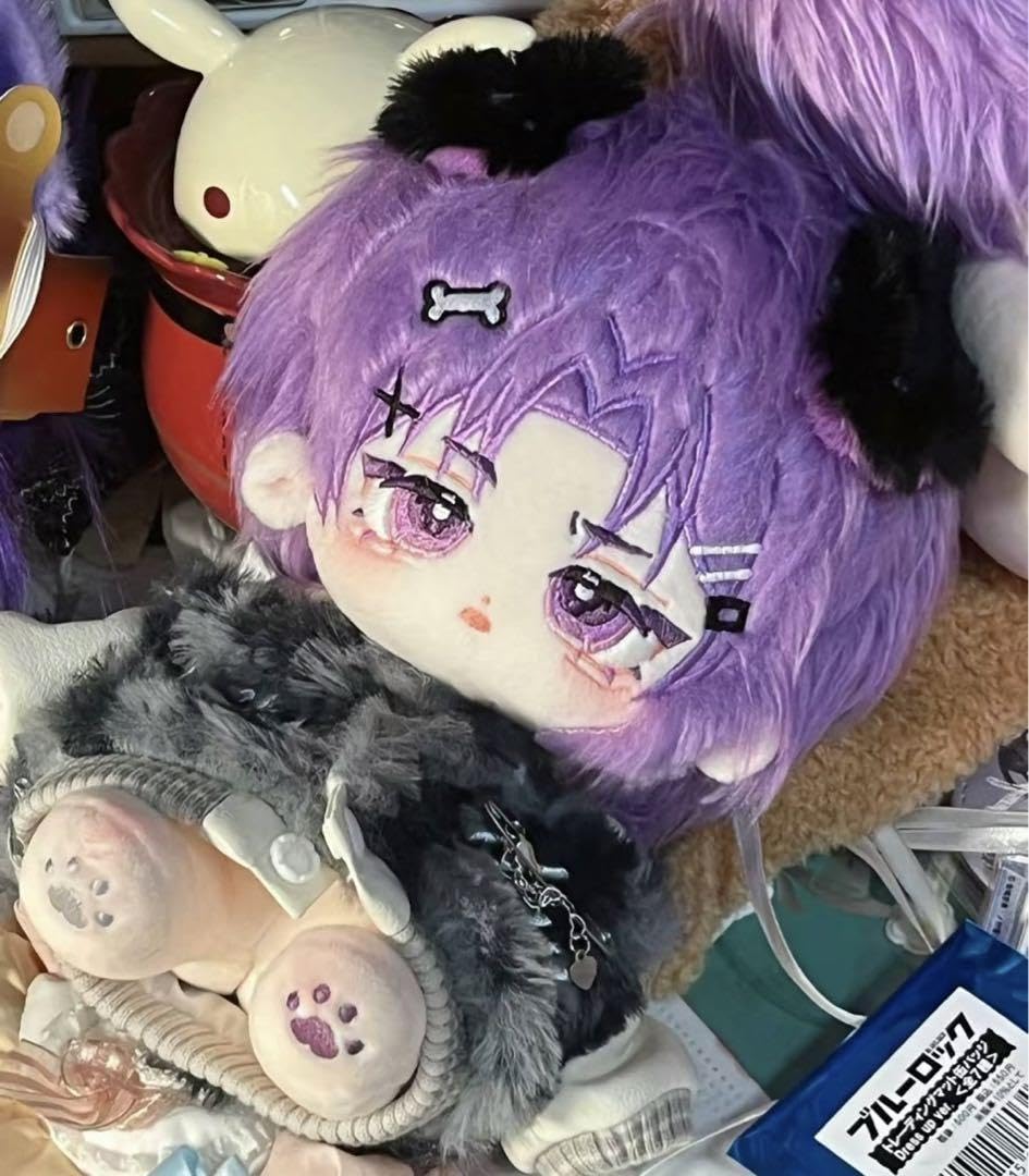 紫色の髪のぬいぐるみ Amazon.co.jp: smiling critters 恐怖動物シリーズ 紫猫のぬいぐるみ