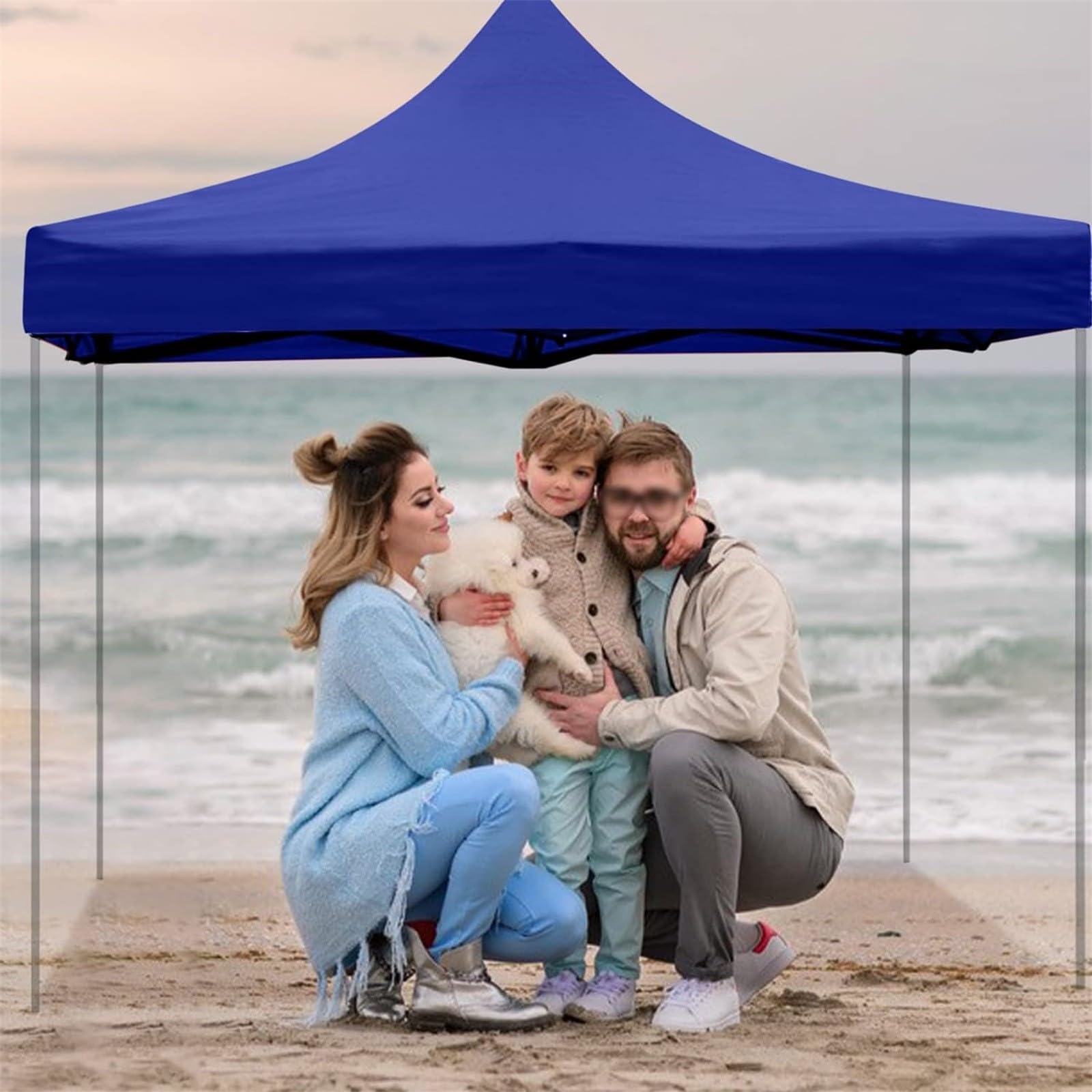 Ersatzdach für Faltpavillon 3x3m - Wasserdicht & UV-beständig | Gazebo Roof Replacement Cover | Für Garten, Camping & Party-Veranstaltungen (Blau, 2.5x2.5m)