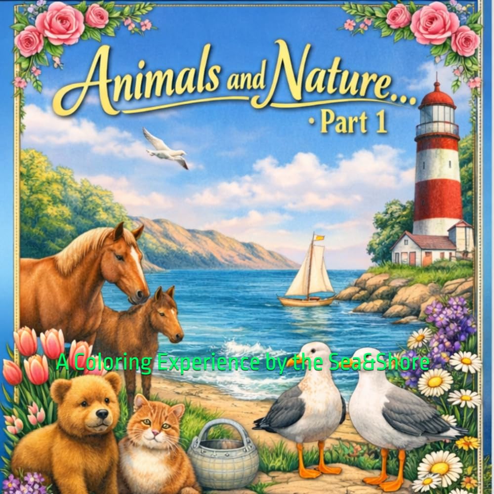 Animals and Nature…Part1: A Coloring Experience by the Sea&Shore