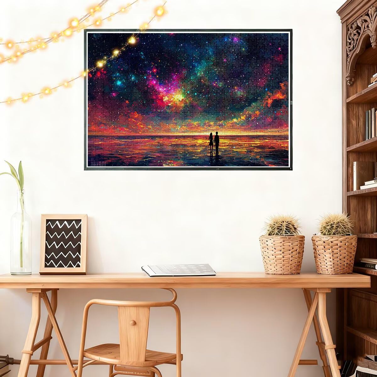 Puzzle 5000 sztuk gwiaździste krajobrazy puzzle wymiary 156x105 cm puzzle dla dorosłych kreatywna rozrywka śmieszne klasyczne puzzle zabawki edukacyjne do dekoracji bożonarodzeniowej K-41
