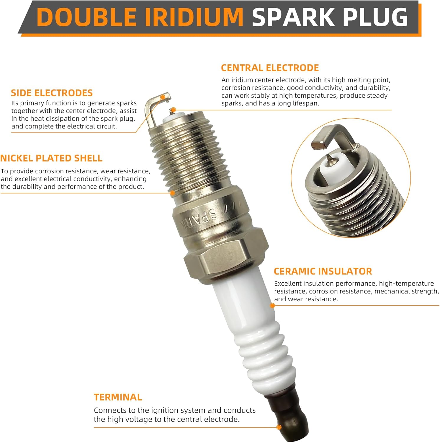 DEAL 8pcs Ignition Coil Pack + Double Iridium Spark Plugs Fit E-Van Super Duty Crown Victoria Town Car Grand Marquis Expedition Excursion Explorer Mountaineer F150 F53 Mustang Navigator 4.6L 5.4L 6.8L